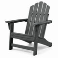 Adirondackstuhl aus Holz Dunkelgrau 90cm x 78cm x 96cm