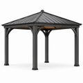 Pavillon Aluminium Dunkelgrau 3x3m