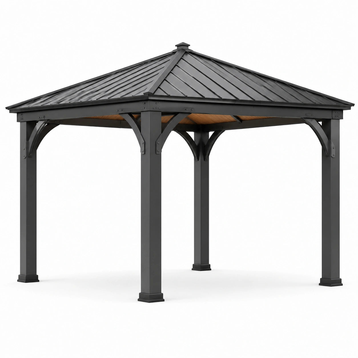 Pavillon Aluminium Dunkelgrau 3x3m