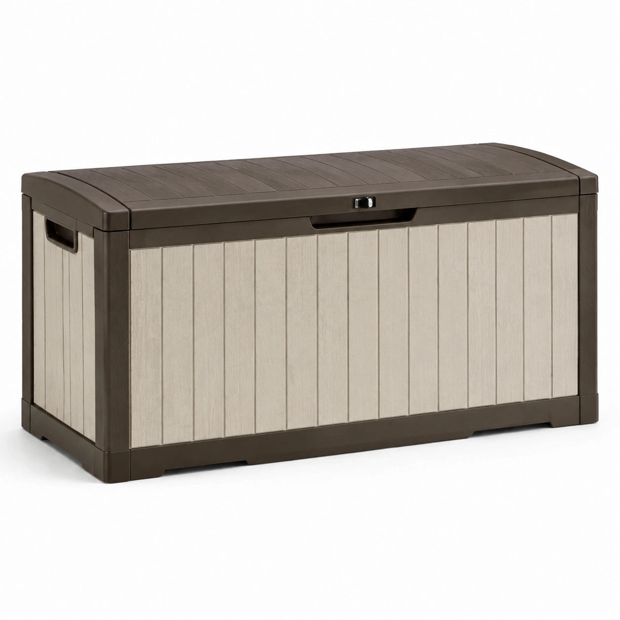 Gartenbox Kunststoff Braun/Beige 145x60x65cm