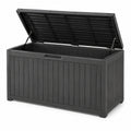Gartenbox aus Kunststoff Schwarz 120x60x65cm