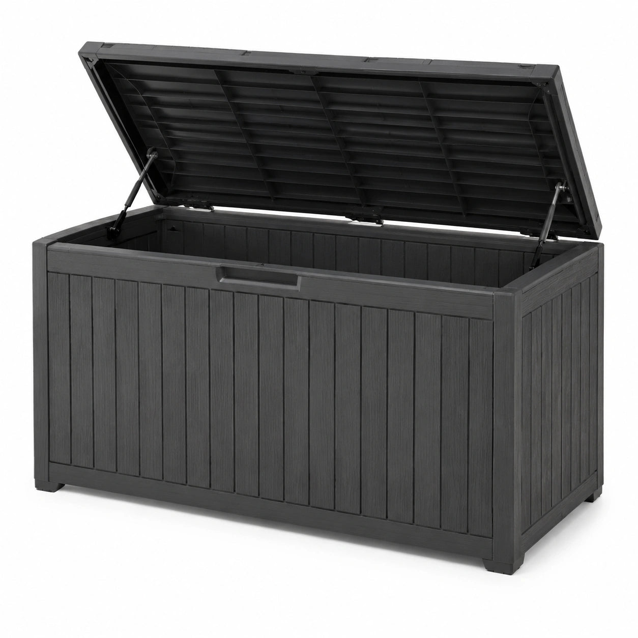 Gartenbox aus Kunststoff Schwarz 120x60x65cm