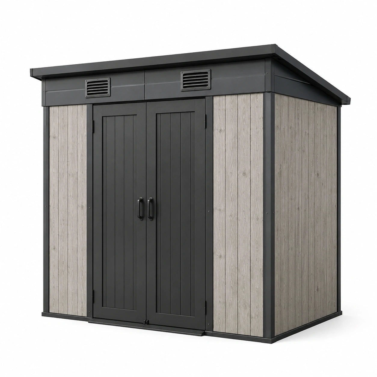 Gartenhaus aus Metall und Kunststoff 185x152x226 cm