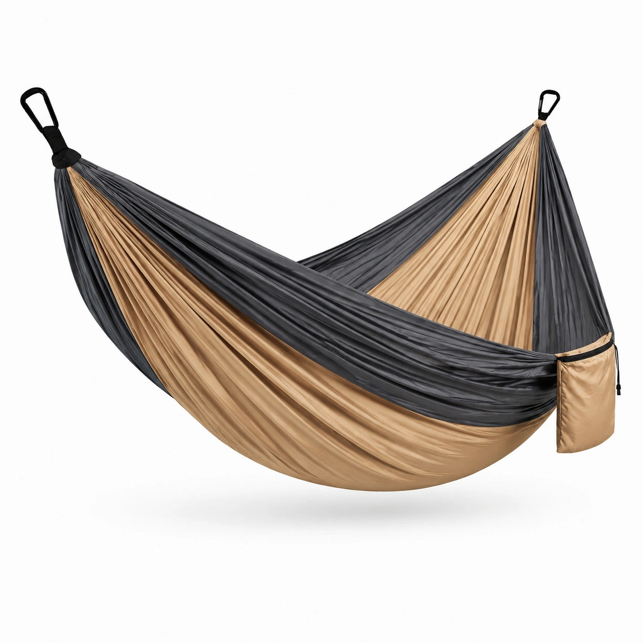 Outdoor Hängematte Nylon Beige/Grau 275x140cm